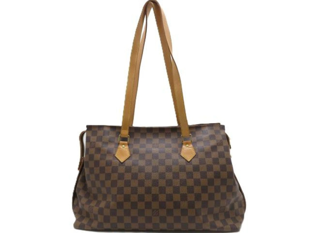 LOUIS VUITTON Colombine Damier Bag Tote Canvas Brown